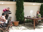 Filmarea Rubricii TV Arta De A Trai Sanatos, Despre Cirese Si Visine, Cu Cecilia Caragea 4